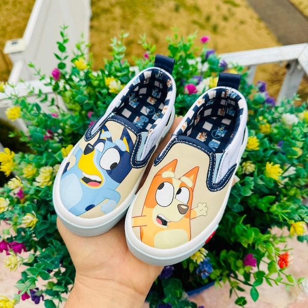 Toddler kids Bluey and bingo shoes