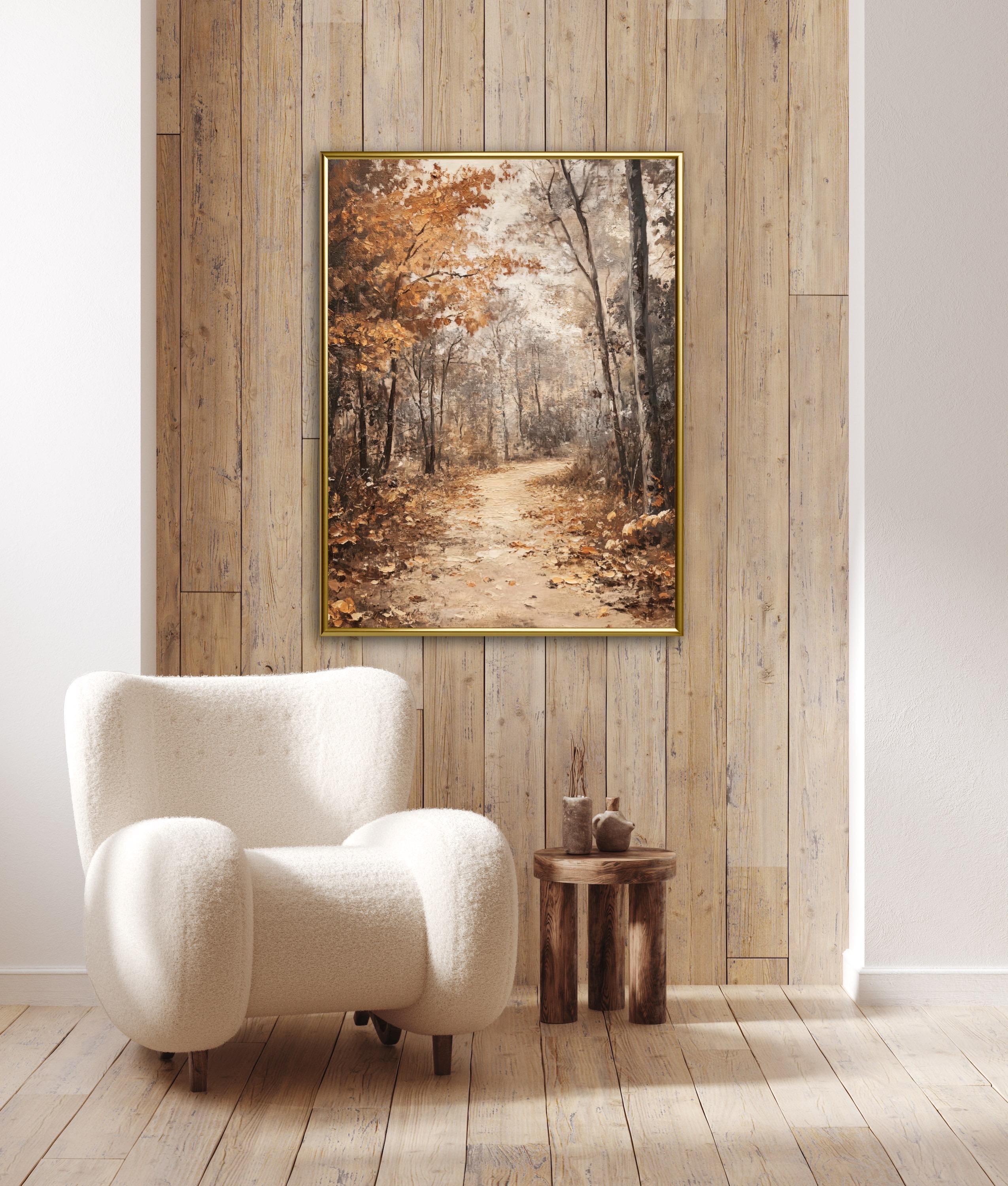 Vintage Fall Wall Art Print Enchanted Moody Forest Landscape Nature ...