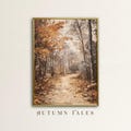Vintage Fall Wall Art Print Enchanted Moody Forest Landscape Nature Printable Fall Farmhouse Wall Decor Cozy Warm Earthy Color Digital Print