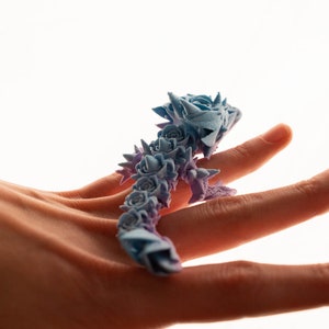 Rose Dragon Tadling | Fidget Toy | Articulating Dragon | 3D Printed