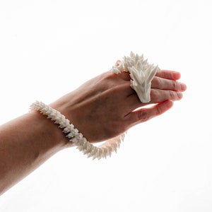 14-Inch 3D Printed Crystal Articulating Dragon
