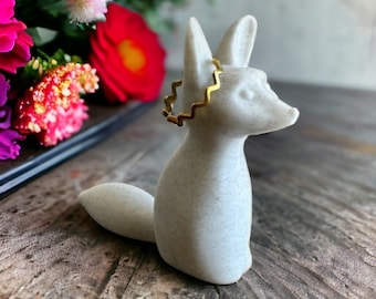 Cute Fox Ring Holder | Woodland Decor | Jewelry Organizer | Ring Tree