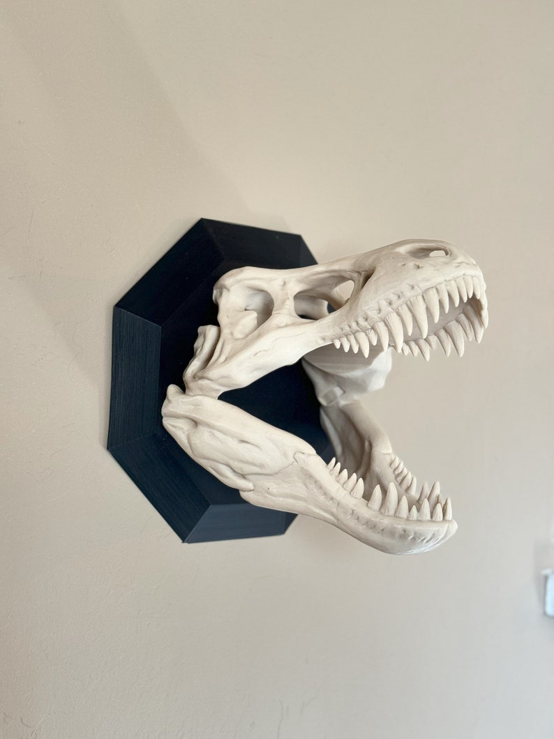 T-Rex Wall Mount Headphone Hanger | Dinosaur Wall Art | Headphone Stand | Gaming Accessories