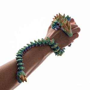 19-Inch 3D Printed Gemstone Articulating Dragon