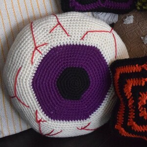 Crochet Eyeball Pillow