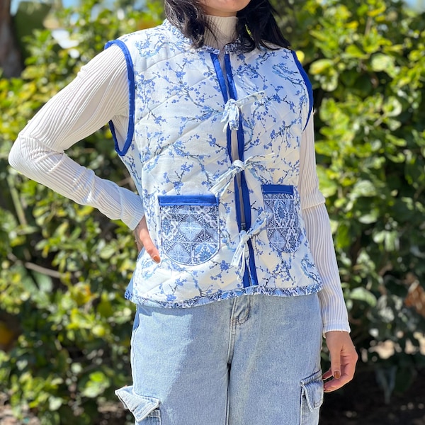 Reversible quilted vest