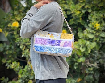 Miss happy - Patchwork cross body/ shoulder bag