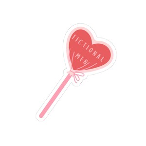 Fictional Men Lollipop bookish sticker, Booktok sticker, kindle sticker, laptop sticker