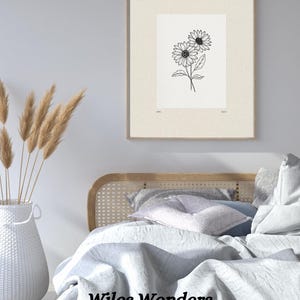 April Daisy Birth Flower Poster Print