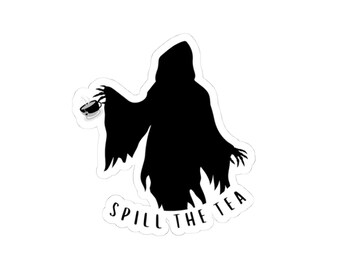 Spill The Tea ACOTAR series bookish sticker, Booktok sticker, kindle sticker, laptop sticker