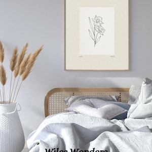March Daffodil Birth Flower Poster Print