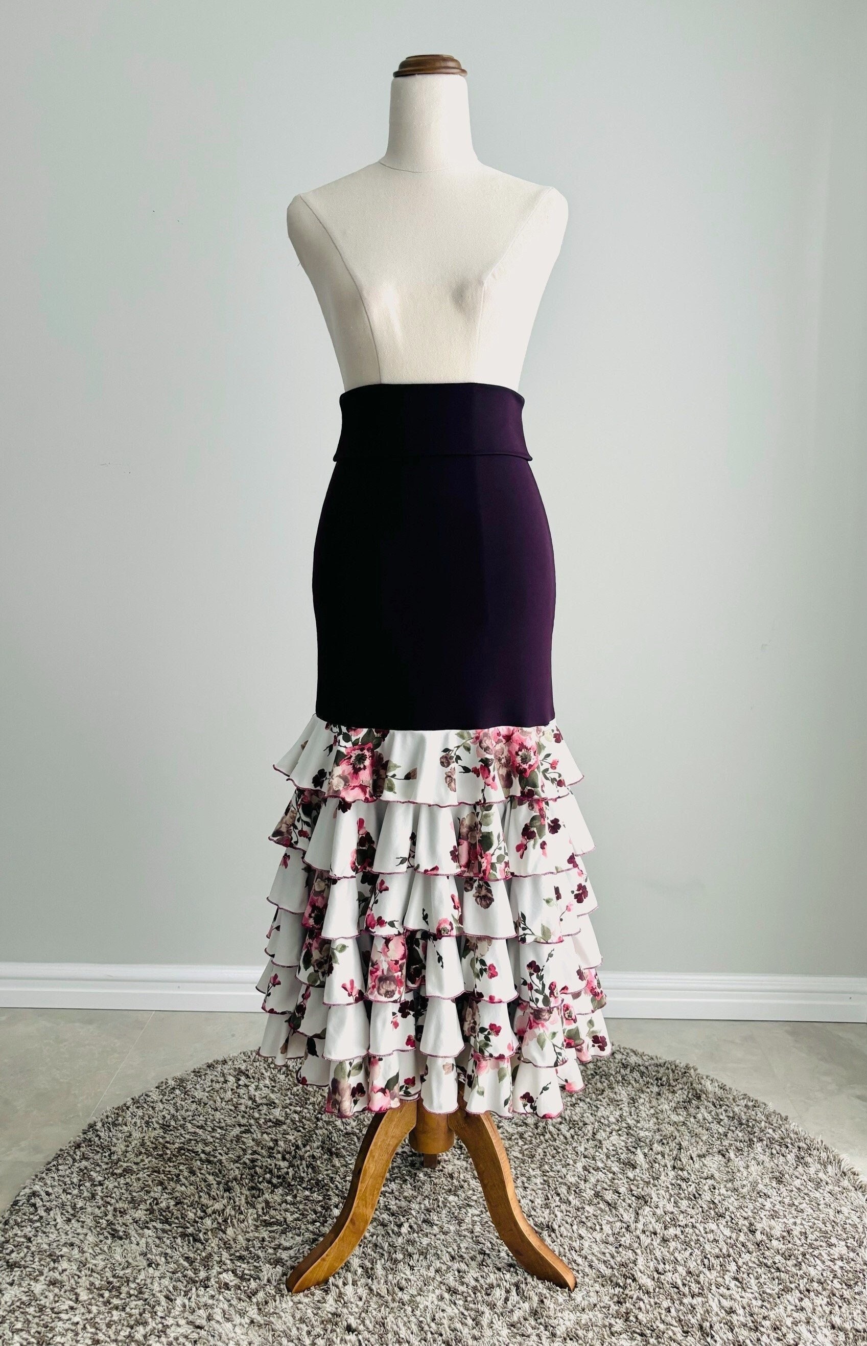 Flamenco Skirt Velvet - Etsy