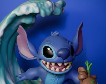 3D-Modell Stich | STL Stitch Figur | Stl Comicfigur