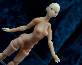 BJD Frau 1/12 , BJD Rohling 14,5 cm, Micro BJD Rohling