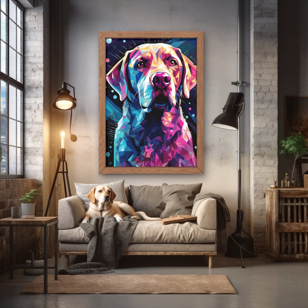 Cute Dog Diamond Painting Set by Crafting Spark. CS2715 Diamond Art Kit.  Labrador Large Diamond Painting Kit -  Denmark