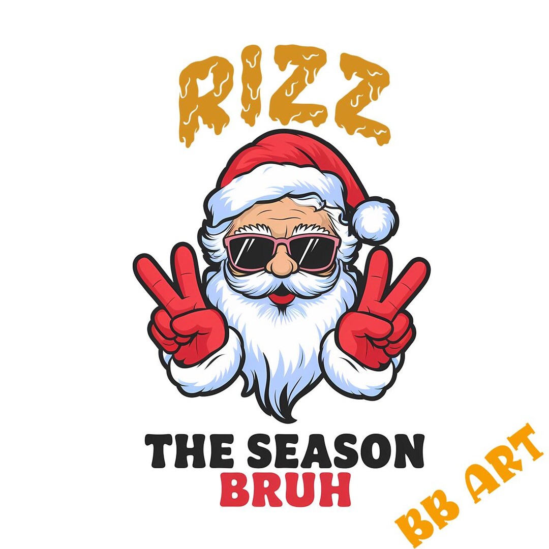 Rizz the Season BRUH Png, Trendy Meme Ornament for Brother Personalized ...