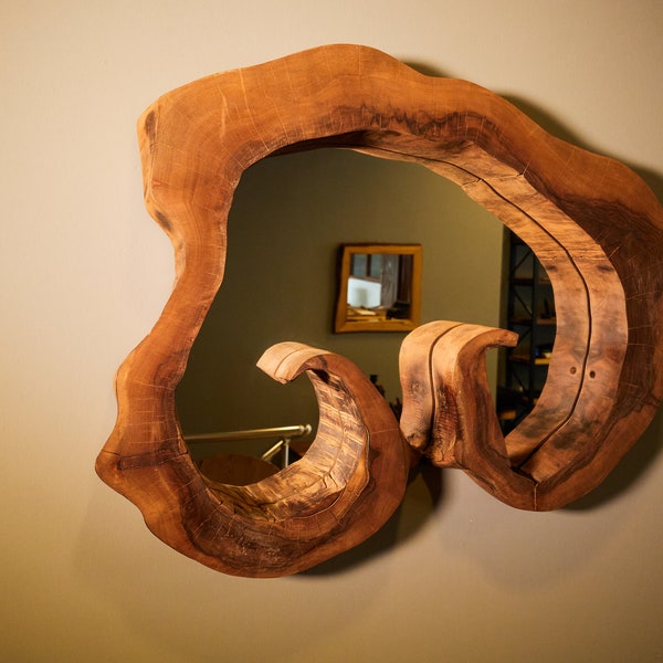 One Of A Kind One Piece Walnut Mirror Frame