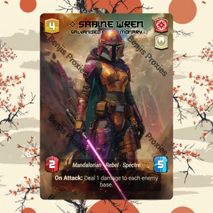 Sabine Wren - Galvanized Revolutionary (Foil - With Text) - Alternate Leader Token - Star Wars Unlimited
