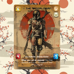 The Mandalorian - Sworn To The Creed (Foil - With Text) - Alternate Leader Token - Star Wars Unlimited