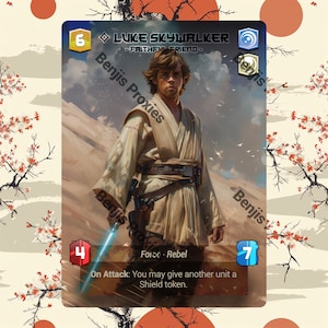 Luke Skywalker - Faithful Friend (Foil - With Text) - Alternate Leader Token - Star Wars Unlimited