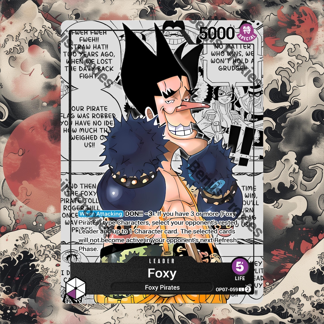 Foxy (full Art Manga) - Alternate Token - One Piece CG - Etsy