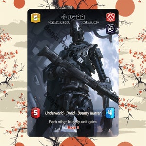 IG-88 - Ruthless Bounty Hunter (Foil - With Text) - Alternate Leader Token - Star Wars Unlimited