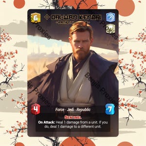Obi-Wan Kenobi - Patient Mentor (Foil - With Text) - Alternate Leader Token - Star Wars Unlimited