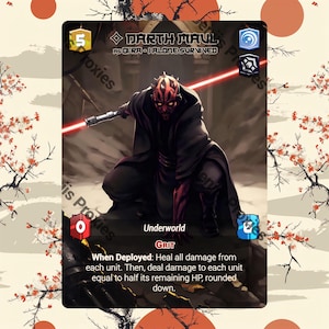 Darth Maul as Qi'ra - I Alone Survived (Foil - With Text) - Alternate Leader Token - Star Wars Unlimited