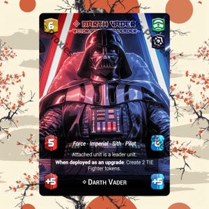 Darth Vader - Victor Squadron Leader (Foil - With Text) - Alternate Leader Token - Star Wars Unlimited (Jump to Lightspeed)
