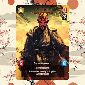Maul - A Rival in Darkness (Foil - With Text) - Alternate Leader Token - Star Wars Unlimited