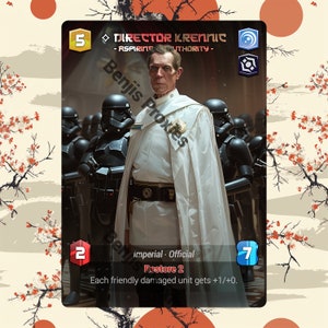 Director Krennic - Aspiring to Authority (Foil - With Text) - Alternate Leader Token - Star Wars Unlimited
