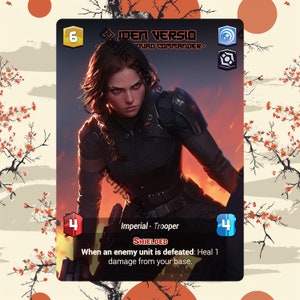 Iden Versio – Inferno Squad Commander (Folie – mit Text) – alternativer Anführer-Token – Star Wars Unlimited