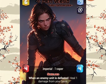 Iden Versio - Inferno Squad Commander (Foil - With Text) - Alternate Leader Token - Star Wars Unlimited