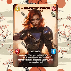 Bo-Katan Kryze - Princess in Exile (Foil - With Text) - Alternate Leader Token - Star Wars Unlimited