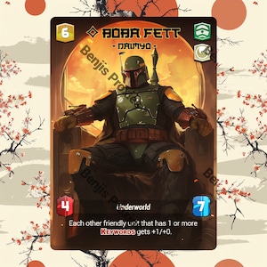 Boba Fett - Daimyo (Foil - With Text) - Alternate Leader Token - Star Wars Unlimited