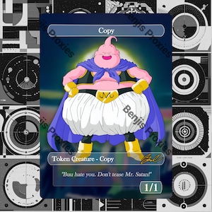 Copia token 1/1 (versione Buu V1) - Gettone Magic the Gathering (MTG).