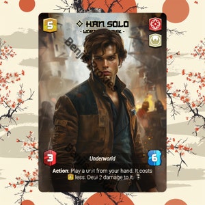 Han Solo - Worth the Risk (Foil - With Text) - Alternate Leader Token - Star Wars Unlimited