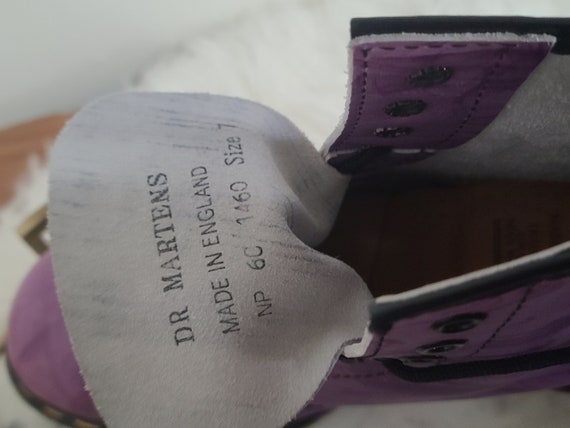 Vintage Pair of Womens DR. Martens Purple with Pa… - image 7