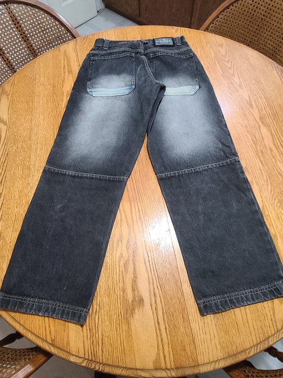 Rare Mens Vintage Ice Pole Black Denim Jeans 29x3… - image 7