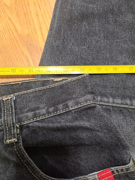 Rare Mens Vintage Ice Pole Black Denim Jeans 29x3… - image 9