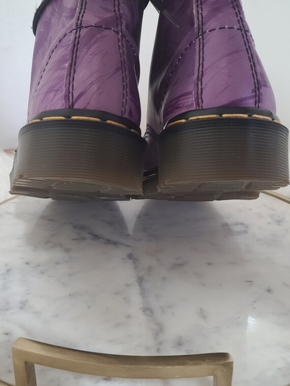 Vintage Pair of Womens DR. Martens Purple with Pa… - image 9
