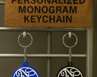 Personalized Monogram Keychain