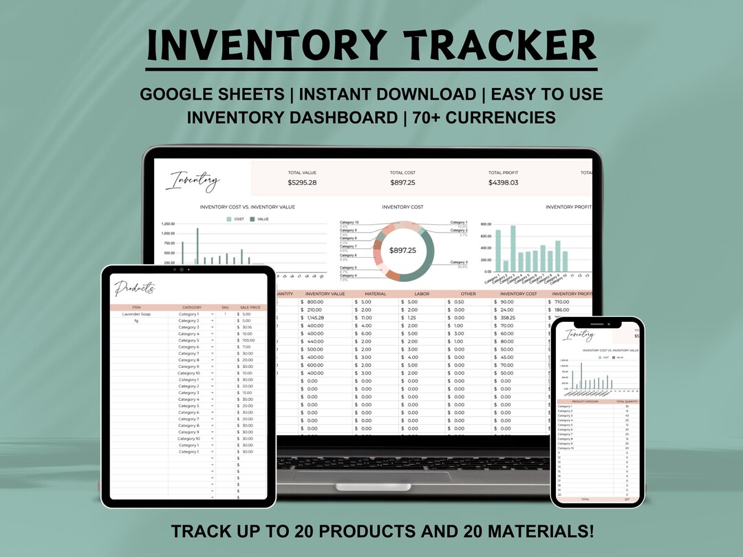 Inventory Tracker & Management for Small Businesses Google Sheets ...