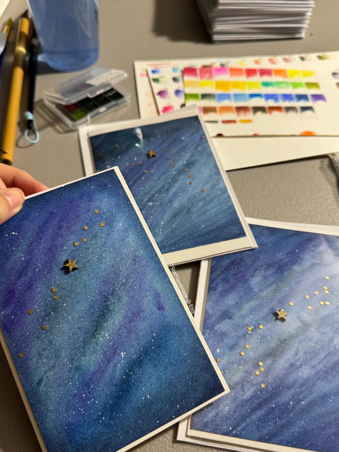 Hand Painted Watercolor Greeting Cards, Holiday Card - Etsy