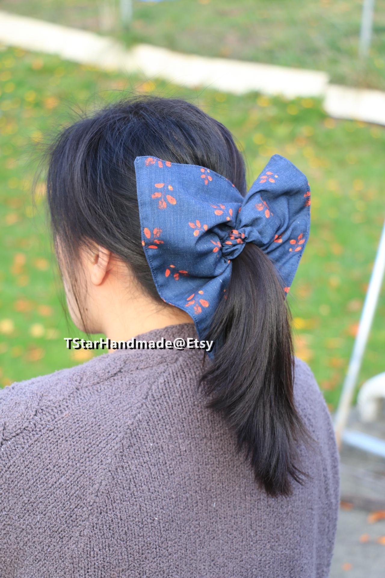 Square Hair Scrunchies - Etsy