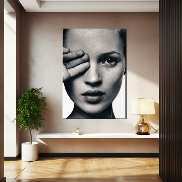 Kate Moss Print Kate Moss Poster Fashion Print Life is Joke Print Fashion Poster Mode Wandkunst Kate Moss Fotografie Mädchen Raum Dekor.