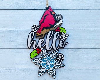 Hello Winter Door Hanger Sign: A Frosty Welcome with a Warm Heart