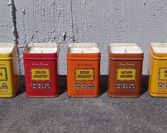 Vintage Tea Tin Candle | John Wagner & Sons | Mini | Warm Colors
