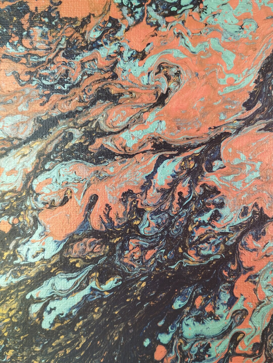 Dripping Abstract Painting - Etsy