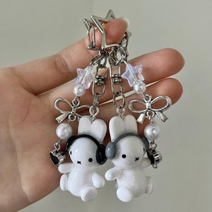 Bunny Headphone Full Body Keychain